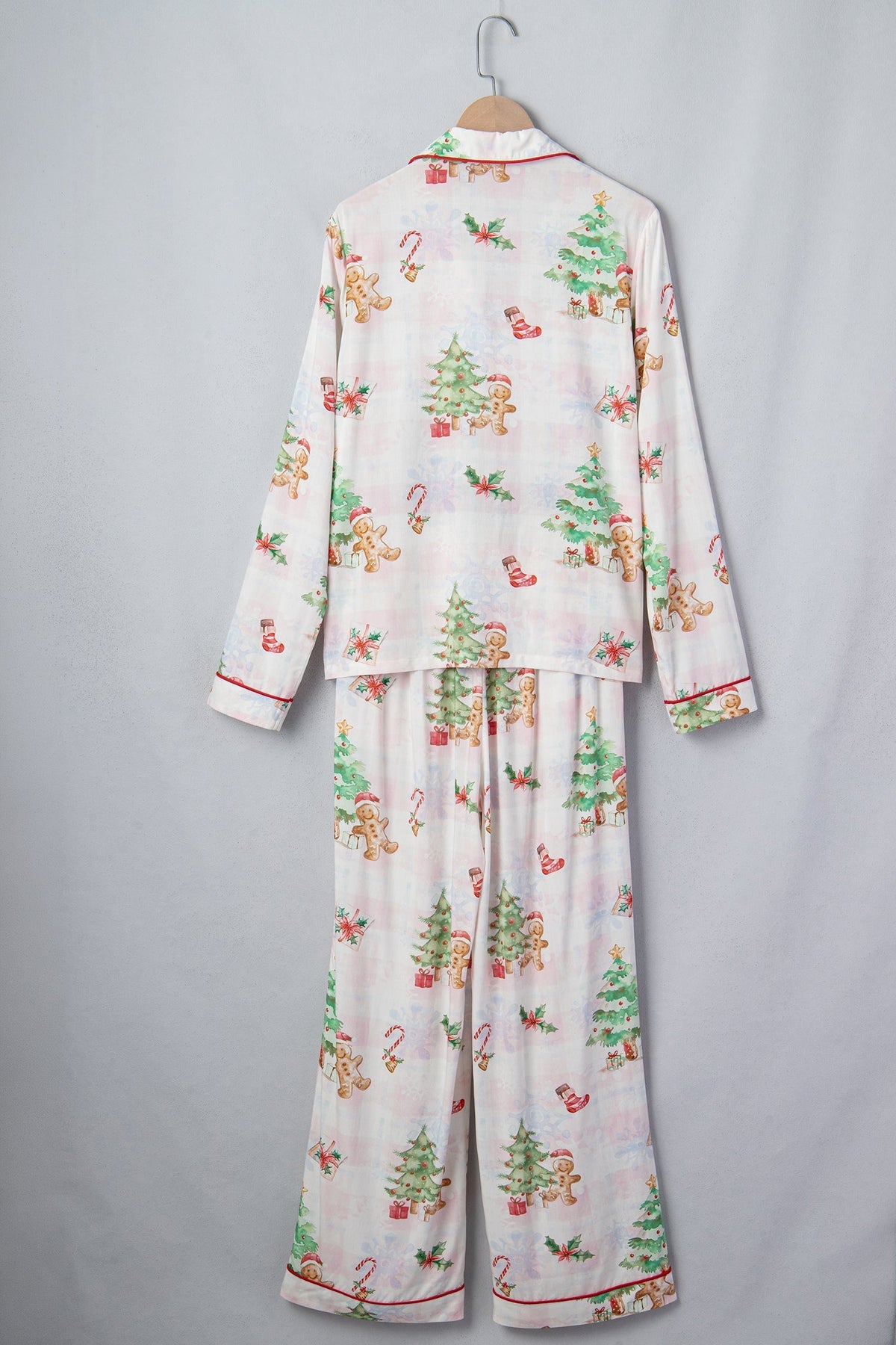 Gingerbread Christmas Pajama Set — Pink