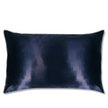 PURE SOL. Beauty Sleep Happy 100% Mulberry Silk Pillow Case - Navy