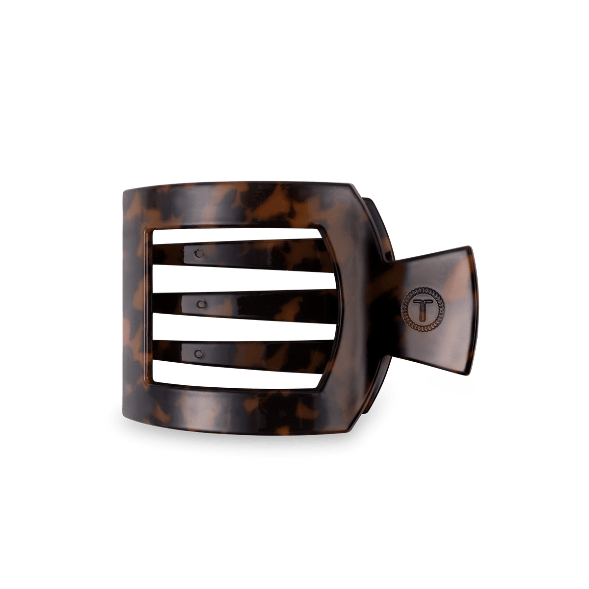 Tortoise Medium Flat Square Hair Clip
